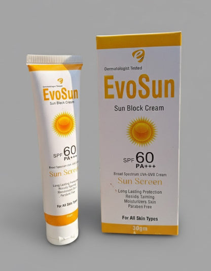 EvoSun Sun Block Cream SPF 60 PA+++