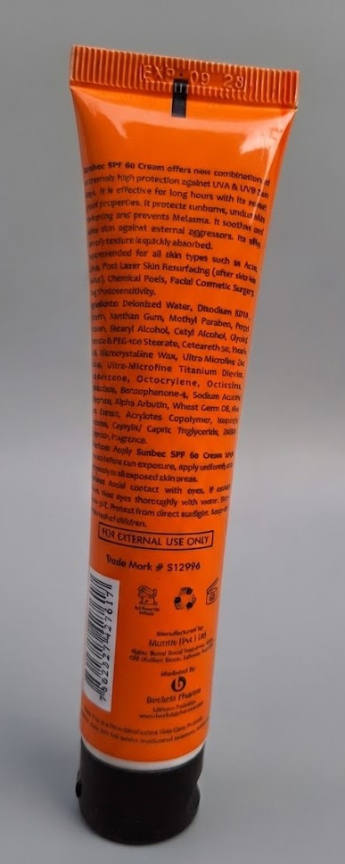 SUNBEC Suncream SPF 60 PA+++